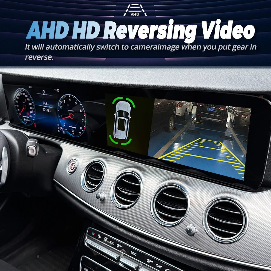 Car Radio 12.3+12.3inch For Mercedes Benz E class W213 NTG5.0/5.5 2016-18 Android 14 Video | AUTOKITSHOP