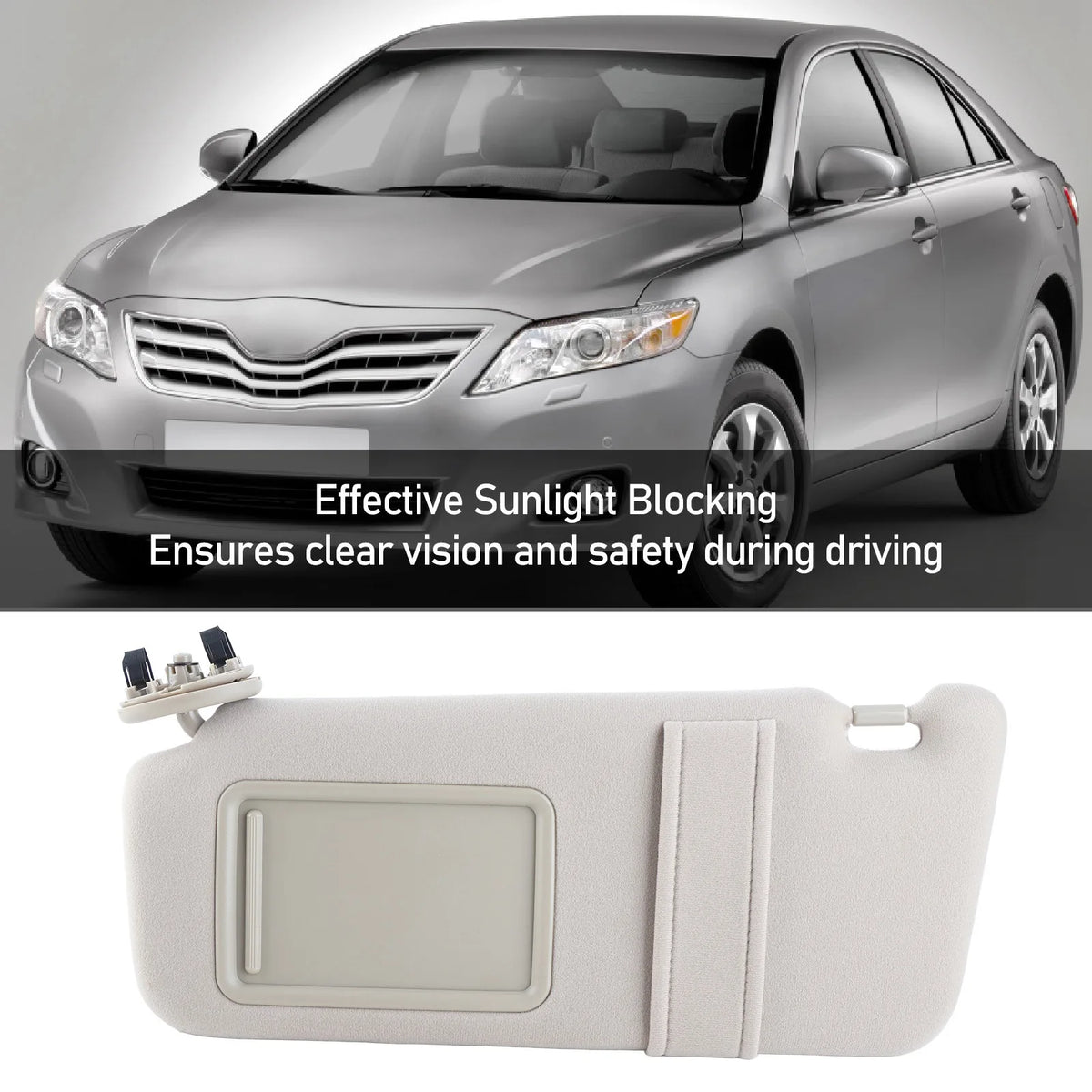 Car Sun Visor Front Left Driver Side Sun Visor UV Blocking Improve Visual Comfor for Camry B0 - Automotive LED Light