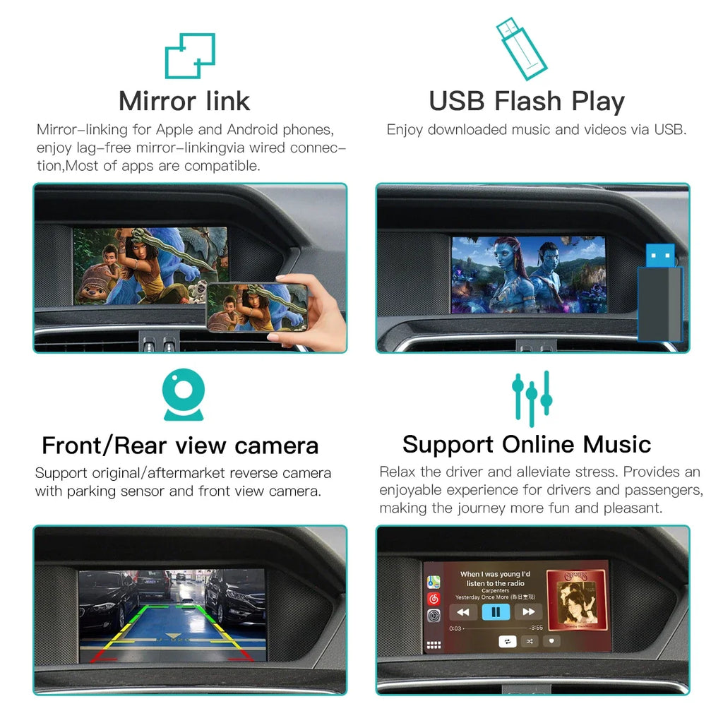 AUTOABC Wireless CarPlay Android Auto for Mercedes Benz A B C E Class GLA CLA GLK SLK CLS  | AUTOKITSHOP