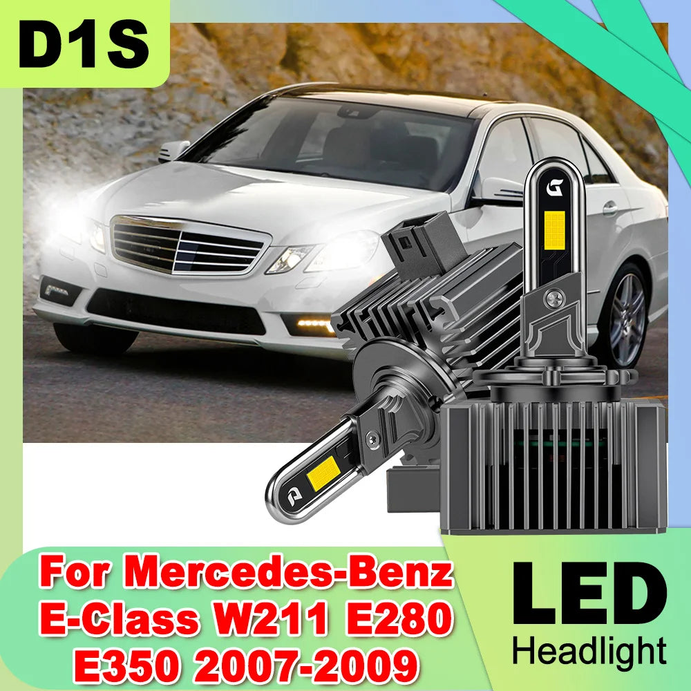 D1S LED Xenon Headlight With Fan 1:1 Design For Mercedes-Benz E-Class W211 E280 E350 2007
