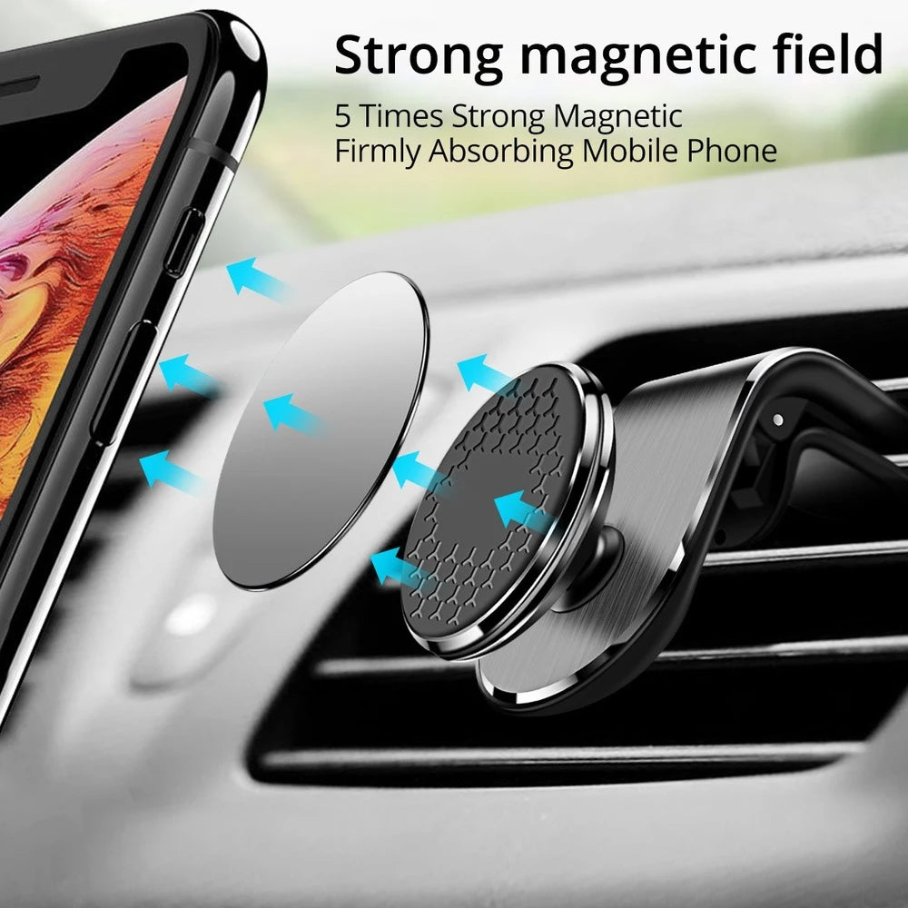 Magnetic Car Phone Holder Mobile Support For The Car Cell phone Support Mobile Door For Auto For - Automotive LED Light
