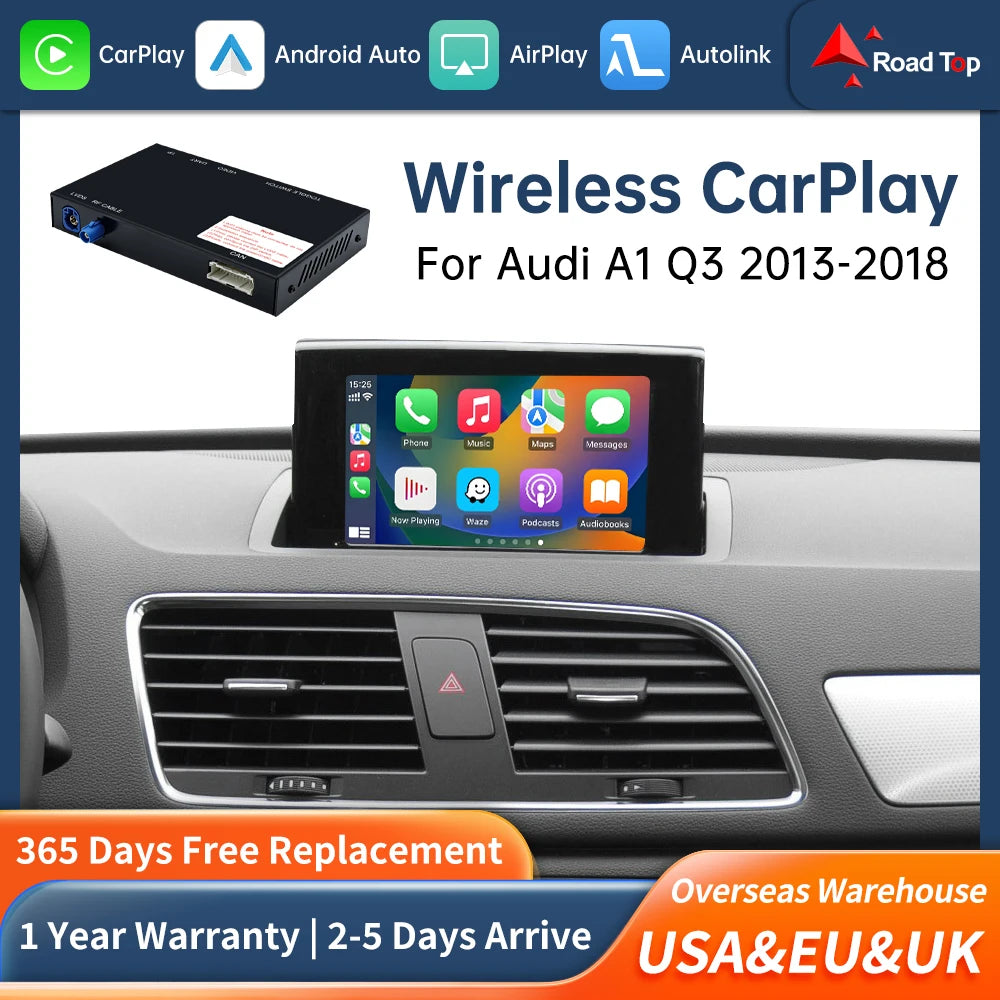 Road Top Wireless Carplay Decoder Interface For Audi A1 Q3 2013-2018 HN RMC With AirPlay M | AUTOKITSHOP