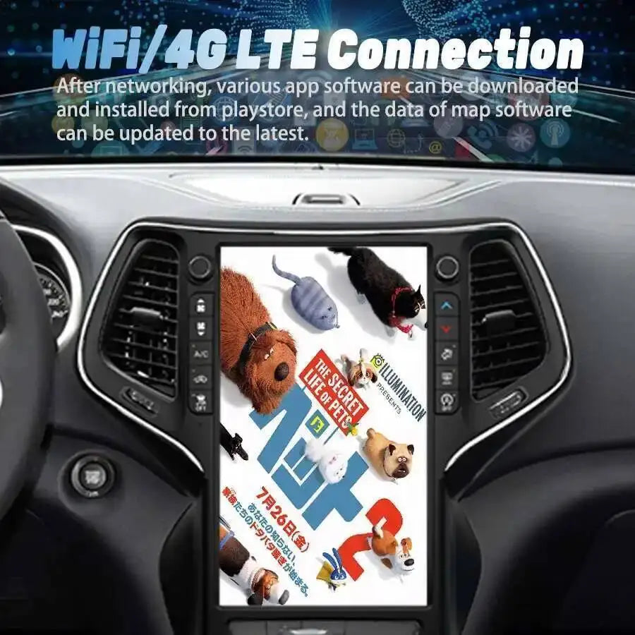 13.6inch Android Screen Car Radio For Jeep Cherokee 2014-2021 GPS Nivigation Carplay Car M | AUTOKITSHOP
