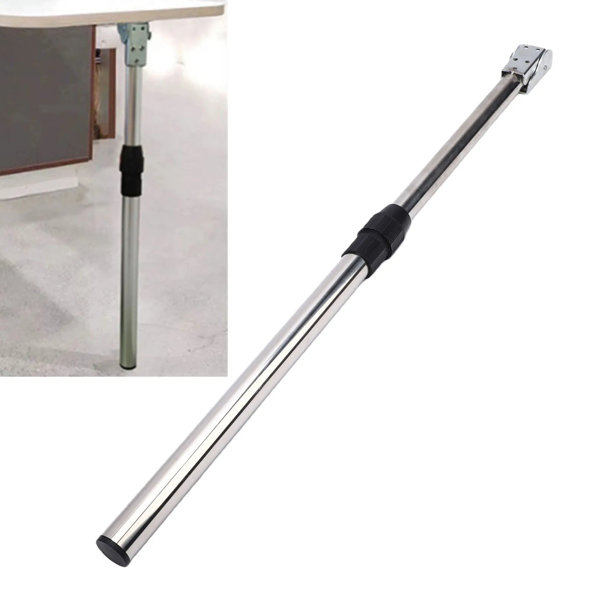 Stainless Steel RV Folding Table Leg 18.5-28in Adjustable Height Collapsible Furniture Leg for R - Automotive LED Light