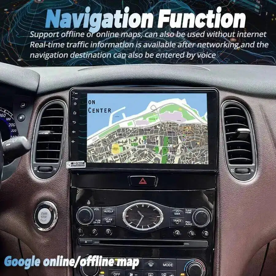 Wireless Carplay For Infiniti QX50 EX25 2010-2016 9inch Android15 Car Radio Stereo Receive | AUTOKITSHOP