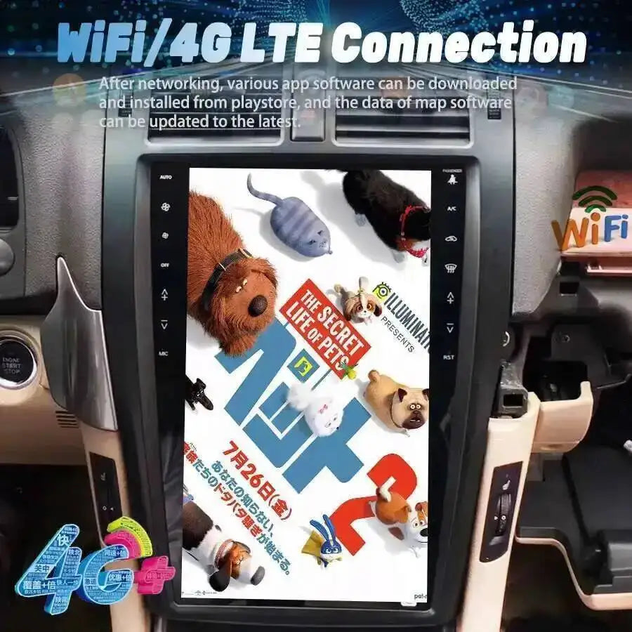 13.6inch Android Car Radio Vertical Screen For Toyota Crown 13 14 2010-2018 Stereo 4G GPS  | AUTOKITSHOP