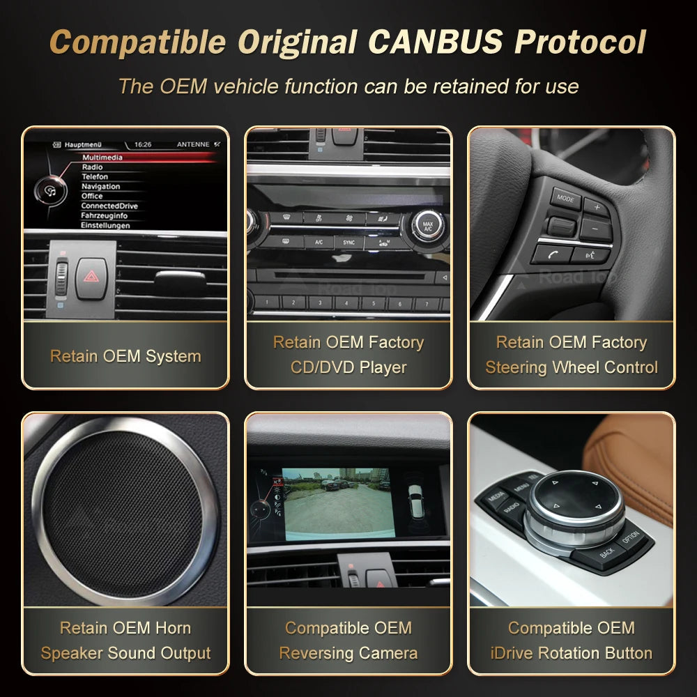 CN 12.3 Wireless Carplay Multimedia Linux Touch Screen For BMW X3 F25 X4 F26 2011-2016 CIC