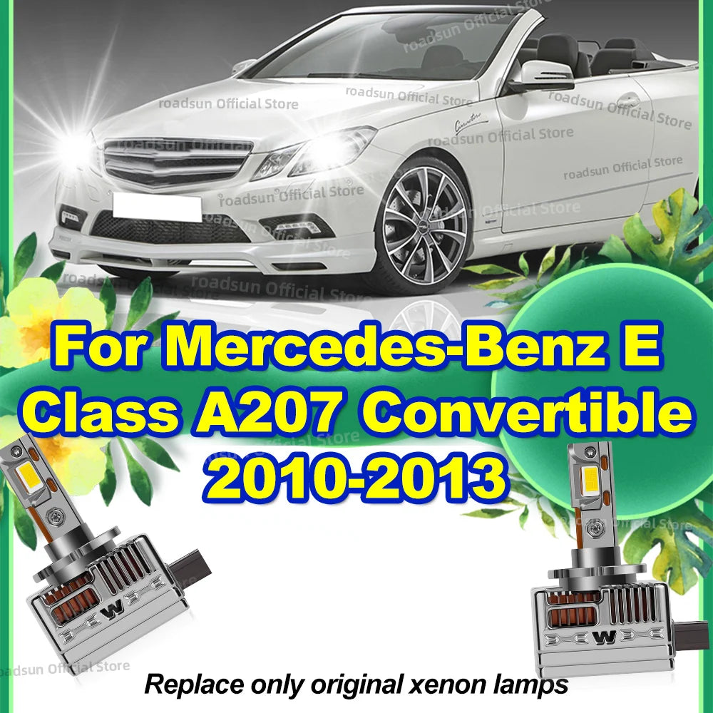 LED Headlight 50000LM Bulb 1:1 Xenon Light Turbo Lamp Canbus For Mercedes Benz E Class A20