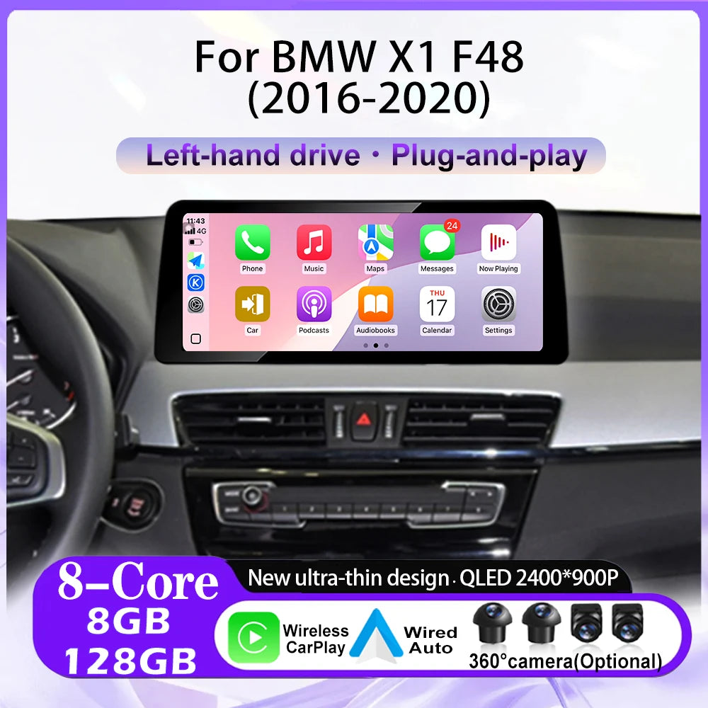 Wifi Car Radio For BMW X1 F48 2016-2020 NBT EVO System Android 16 Multimedia Video Player