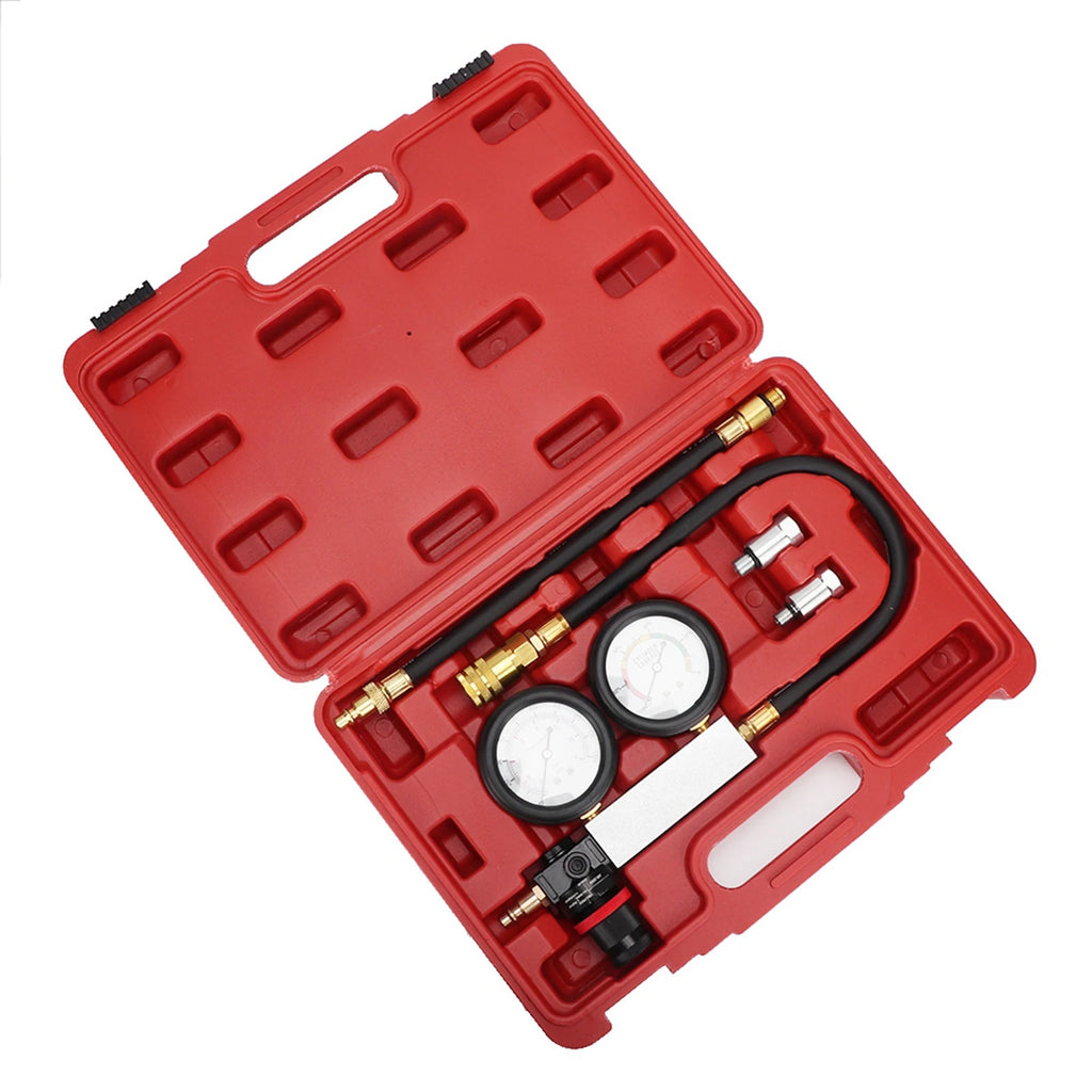 Cylinder Compression Pressure Tester Cylinder Leak Tester Double Pressure Gauge Compression Leak - Automotive LED Light