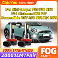 60W Fog Lights 20000LM Fog Lamps 12V 6000K For Mini Cooper F55 F56 R56 F54 Clubman R55 F57