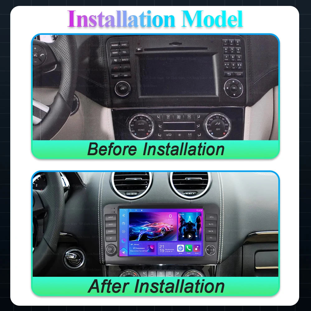 Android 16 For Mercedes Benz M-class W164 Gl-class X164 Ml Car Radio Multimedia Video Play | AUTOKITSHOP