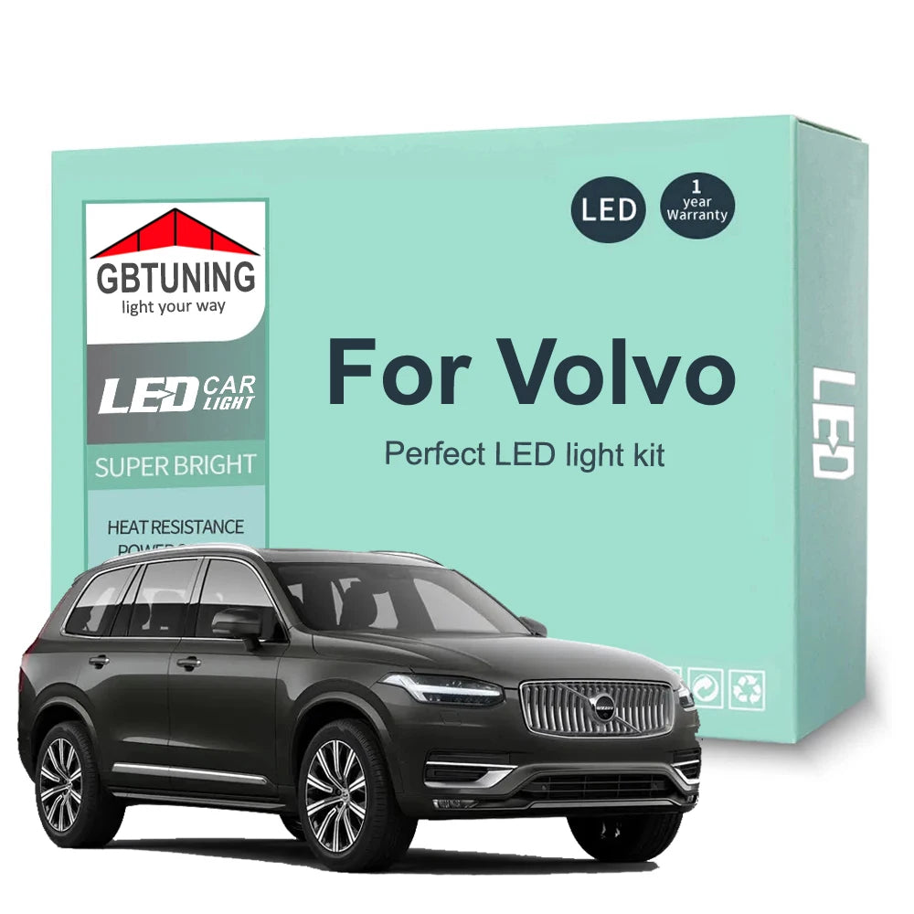 LED Interior Light Kit for Volvo V50 V60 V70 S40 S60 S80 XC60 XC70 XC90 C30 C70 Car Reading Dome Trunk Indoor Lamp Ca...