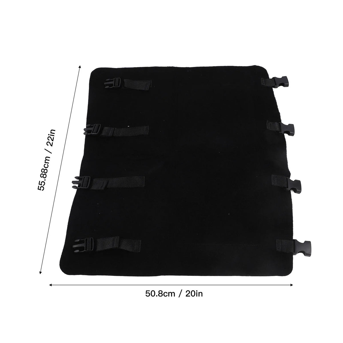 3Pcs RV Step Covers 22 X 20 Inch Black RV Step Rug Carpets for Curved Foot Ladder Manual Electri - Automotive LED Light
