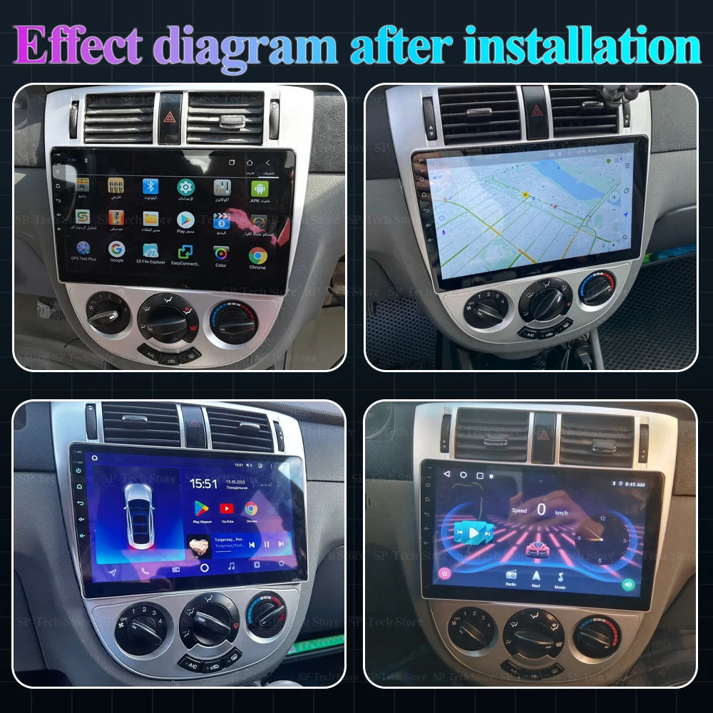 Android 16 For Chevrolet Optra Daewoo Nubiraa Suzuki Forenza Lacetti J200 Car Radio Multim | AUTOKITSHOP