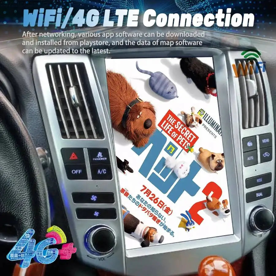 12.1 Inch Car Radio For Lexus RX300 RX330 RX350 RX400h 2006-2012 Android 15 4G Head Unit B