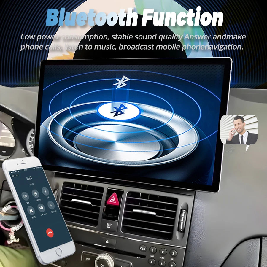 13.3" 2K Qled Screen Car Radio For Mercedes Benz C Class C180 C200 C260 C300 Navigation GP | AUTOKITSHOP
