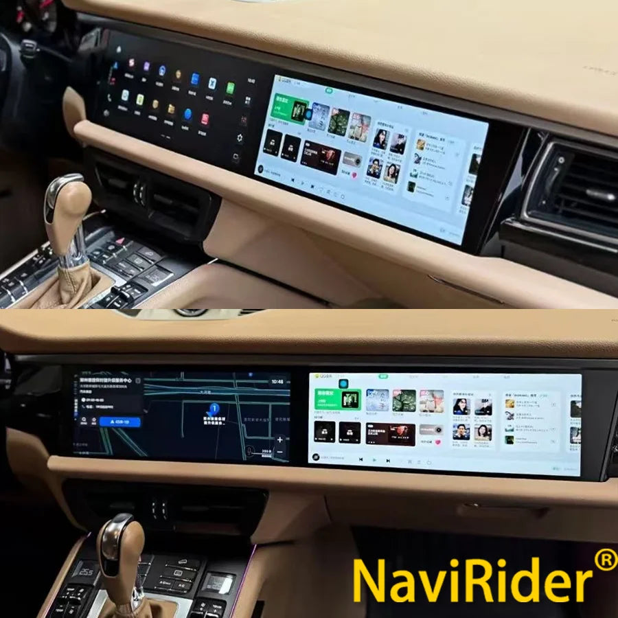 M 12.3inch Dual Screen Android Car Radio For Porsche Macan 2011-2017 2din GPS Multimedia V | AUTOKITSHOP