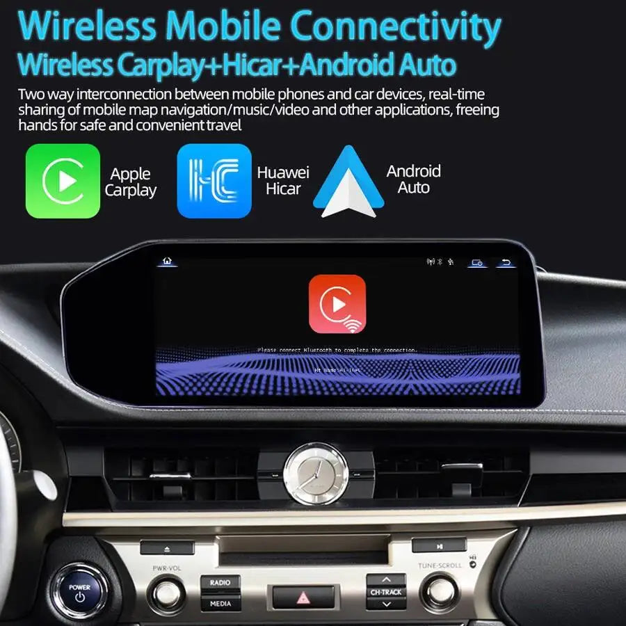 12.3inch Linux Car Radio Screen For Lexus ES 2013 -2022 Wireless Mobile CarPlay Android Au | AUTOKITSHOP