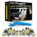 LED Interior Light Kit for Peugeot - Canbus Error-Free Bulbs | AUTOKITSHOP