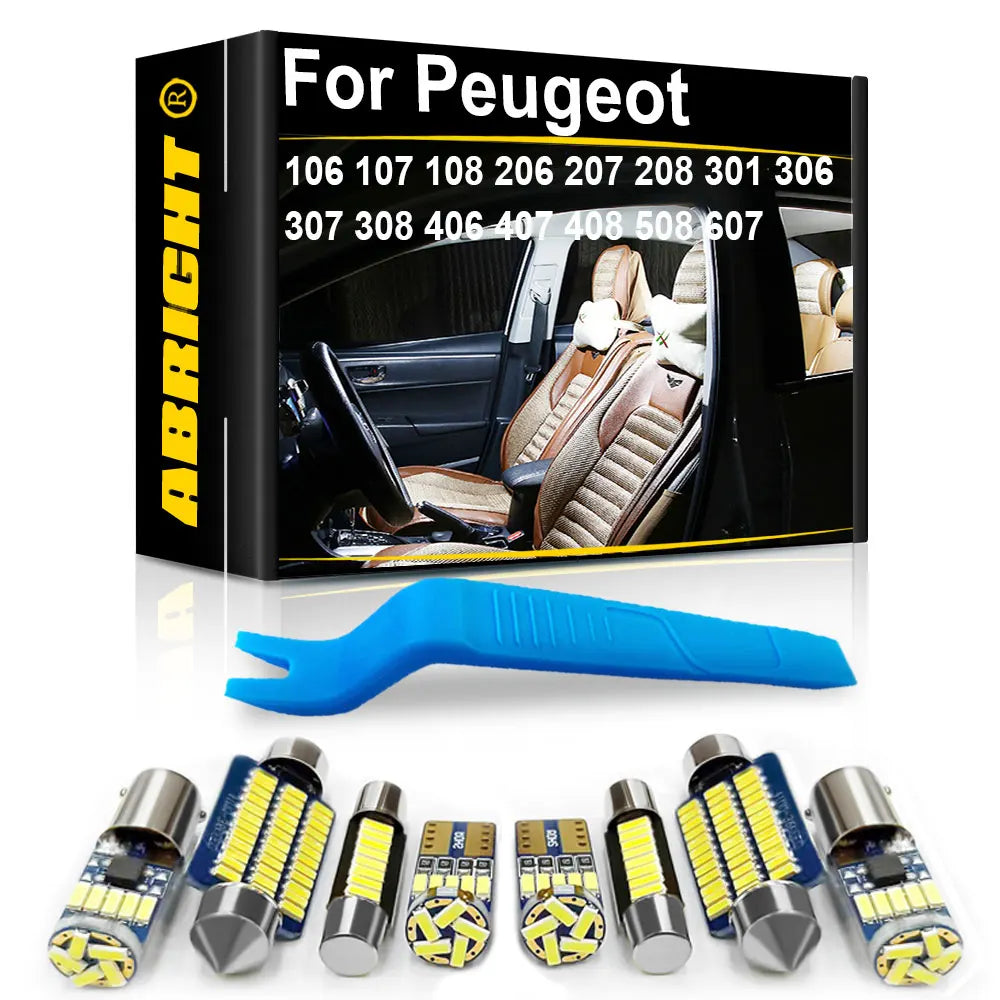 LED Interior Light Kit for Peugeot - Canbus Error-Free Bulbs | AUTOKITSHOP