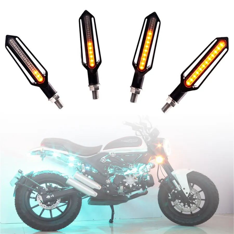 12V Motorcycle Brake Taillight Flasher Strobe Flowing Turn Signal Light