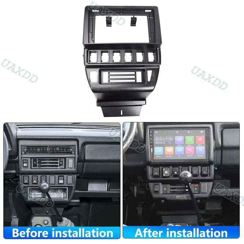 9 Inch Car Frame Adapter For LADA NIVA 1993-2018 Android Radio Dash Fitting Panel MP5 Kit
