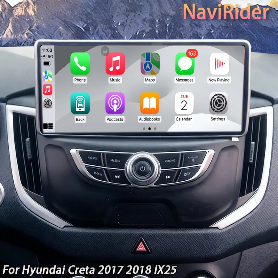 10.25inch Android 15 Carplay Bluetooth For Hyundai Creta 2017 2018 IX25 Touch Screen Multi