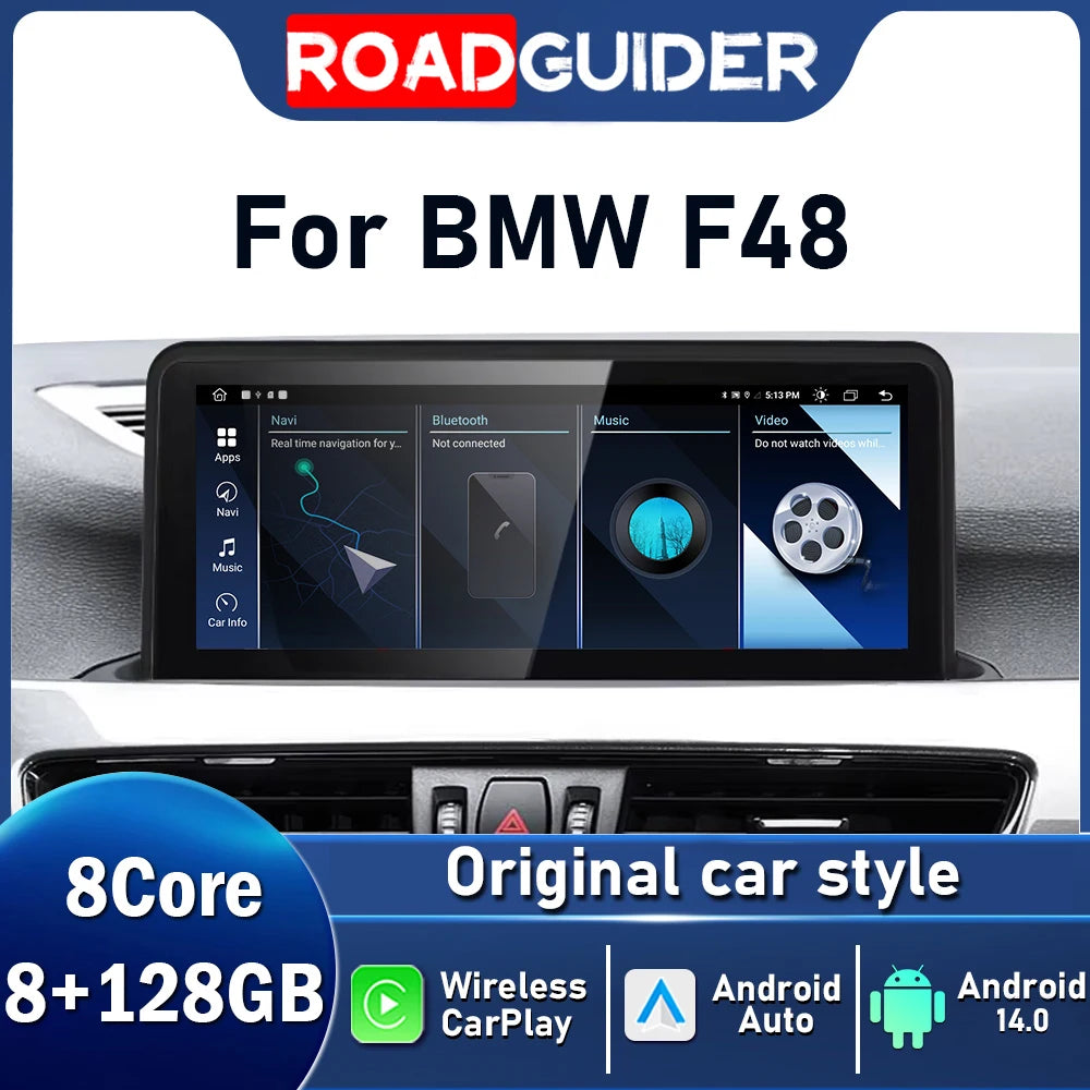 10.25inch Android For BMW X1 F48 2016 2017 2018 NBT EVO System Car Video Multimedia Player