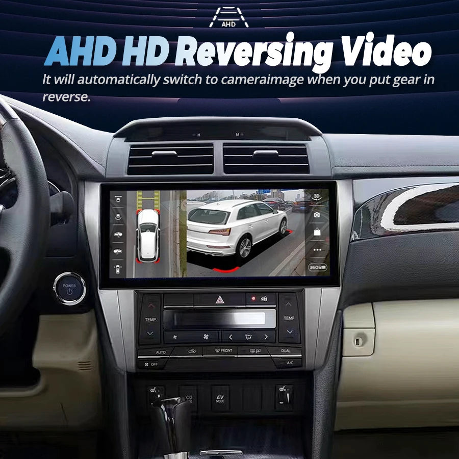 Qled Screen 12inch Android 13 For Toyota Camry 2015 2012 Car Multimedia Auto Video Player  | AUTOKITSHOP