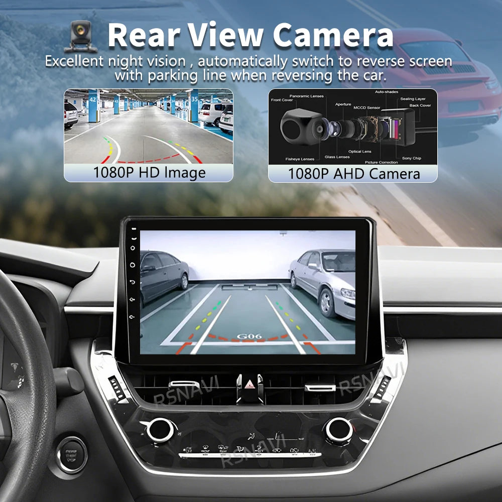 Plug and Play Android 16 For Toyota Corolla 12 Cross 2019-2022 2K QLED Android Car Radio V