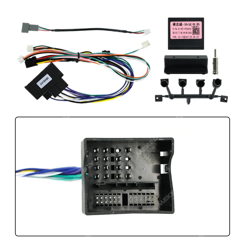 9.7" For Tesla Style Android Car Radio Fascia Adapter For Peugeot 407 2004-2012 Headunit F