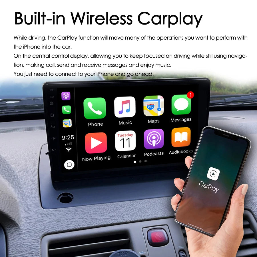 Android AI Voice Control Car Radio For Volvo XC90 XC 90 2002 - 2014 Audio Multimedia Video