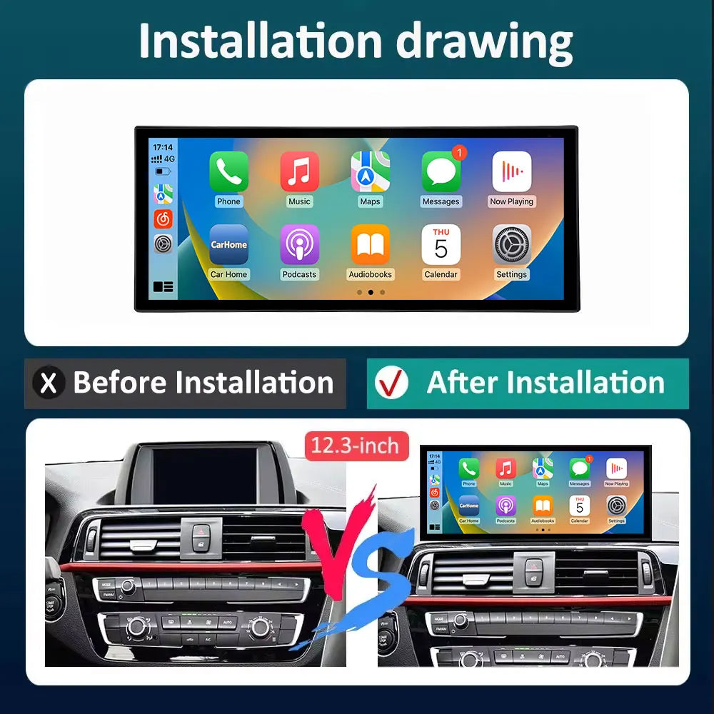 12.3'' for BMW 1 /2 Series F20 F21 F22 F23 2013 - 2018 EVO Linux System Car Multimedia Vid
