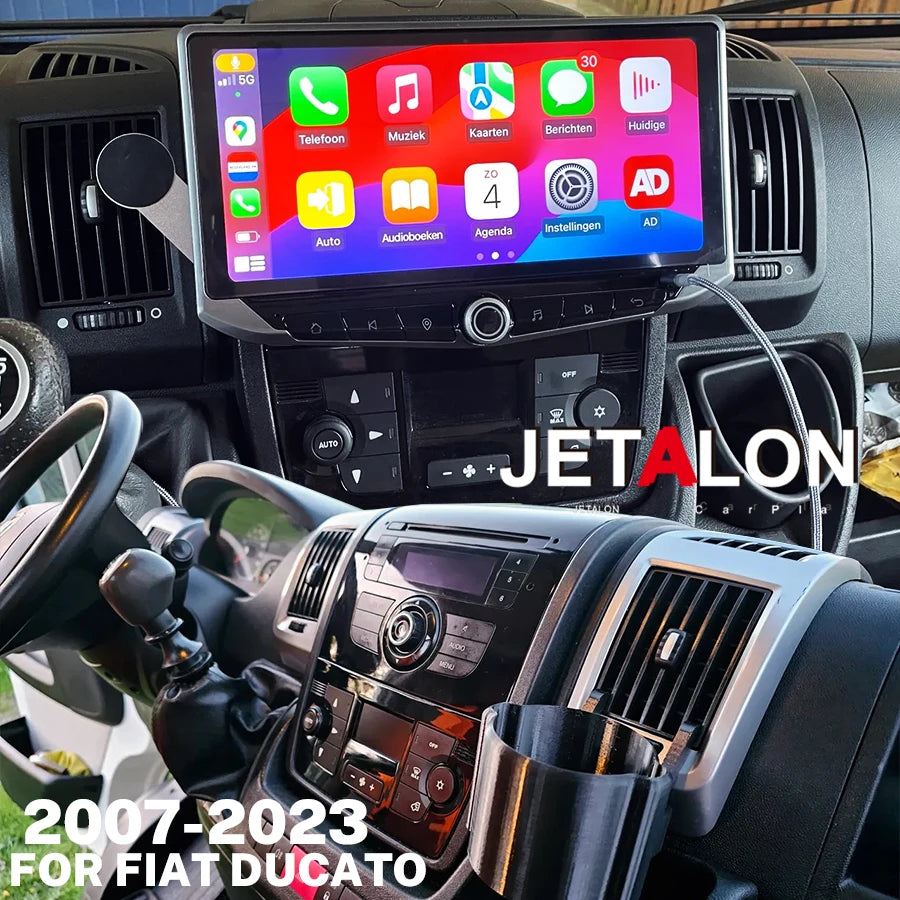 For Fiat Ducato Citroen Jumper Peugeot Boxer Car Android 2007-2023 Video Player Carplay Mu