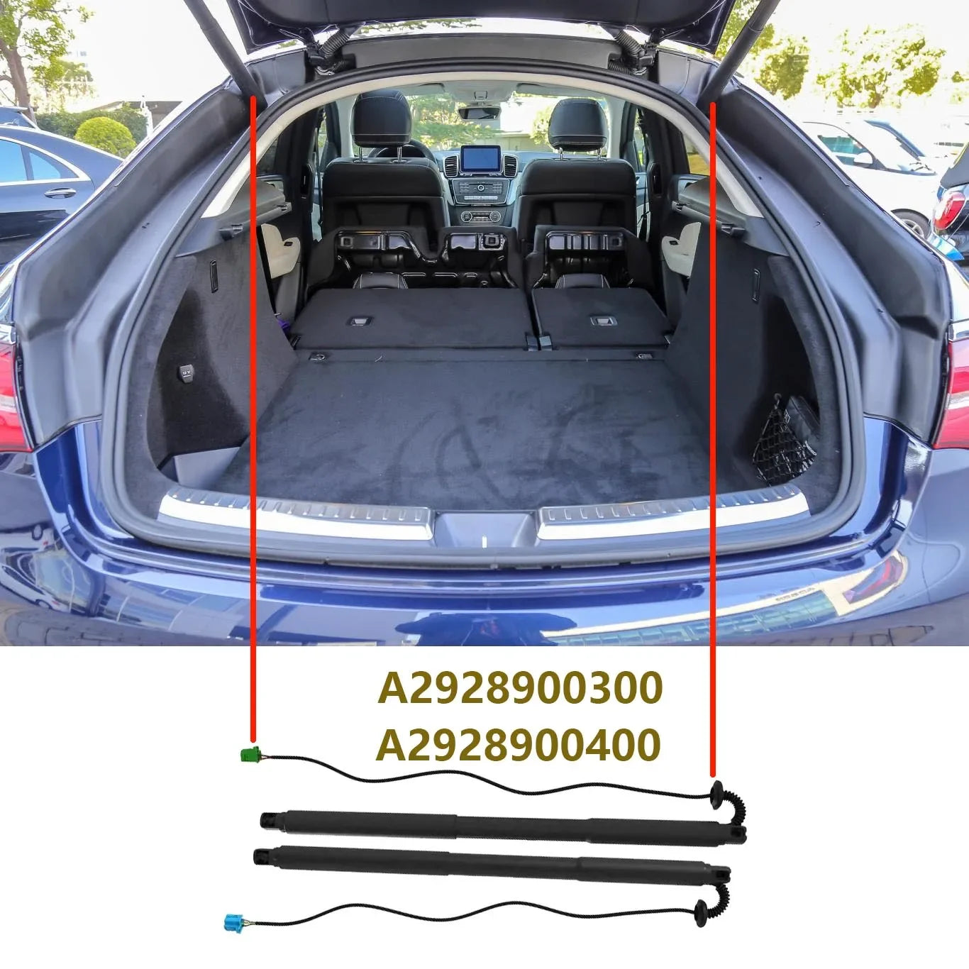 Tailgate Support Rod For 2015-2019 Benz GLE Coupé W166 C292 Rear Tailgate Strut Electric S | AUTOKITSHOP