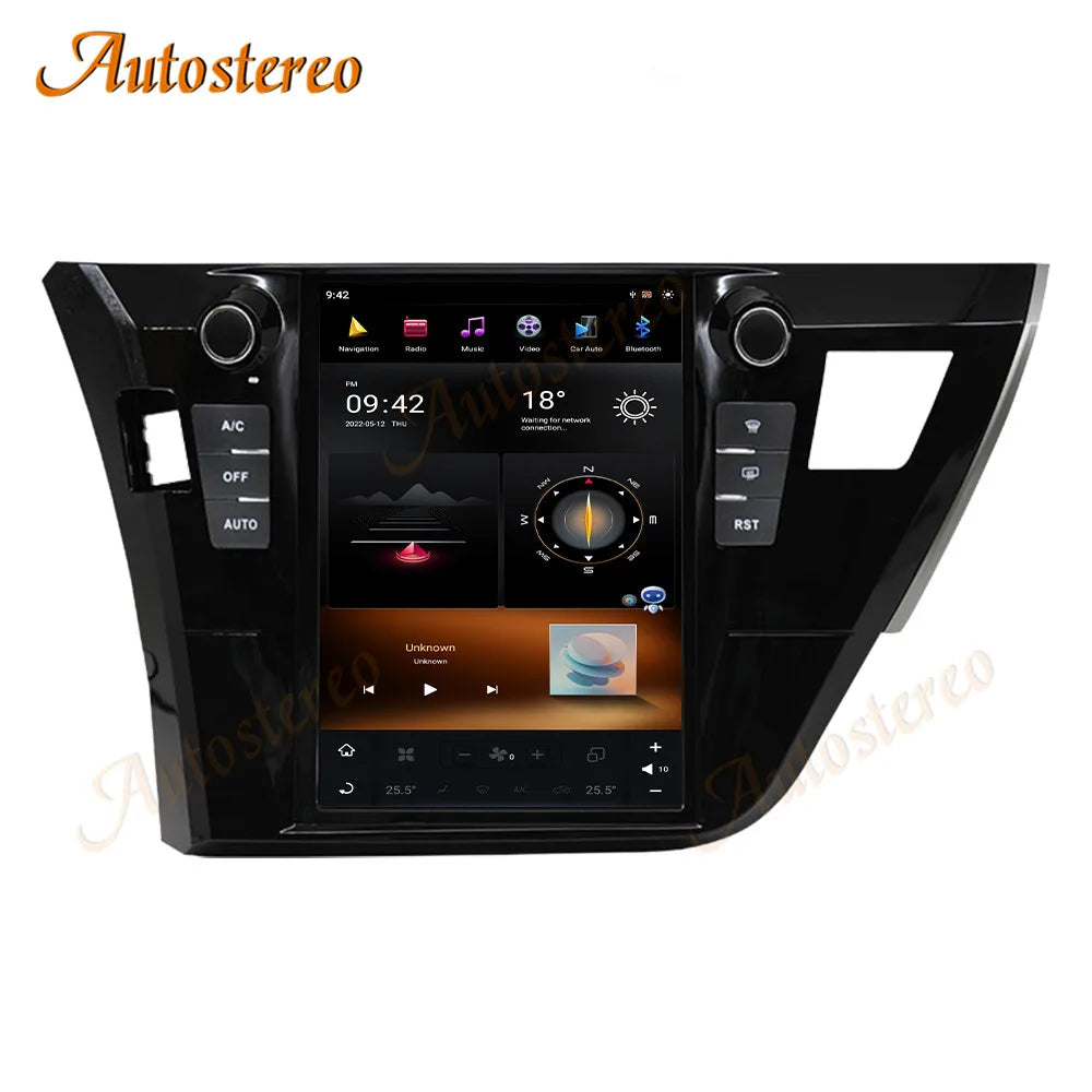 Carplay Auto Stereo For Toyota Corolla 2014-2016 Tesla Screen Android 13 Car GPS Navigatio