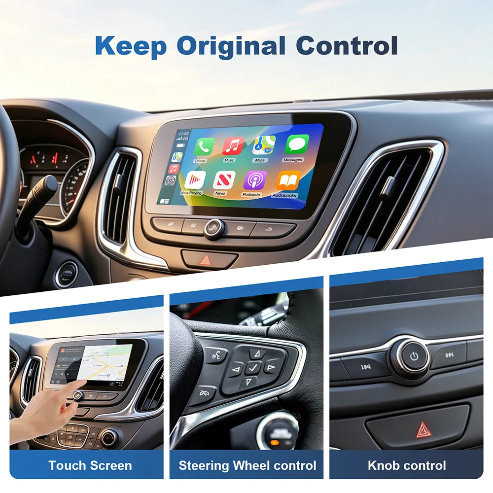 ANYFAR Wireless Carplay Android Auto Module For Chevrolet Silverado Equinox 2014-2018 8 in | AUTOKITSHOP