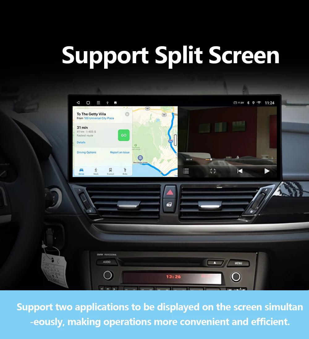 Wireless Carplay Android 16 Auto For BMW 3 Series E90 E91 E92 2004- 2012 CCC/CIC System Ca