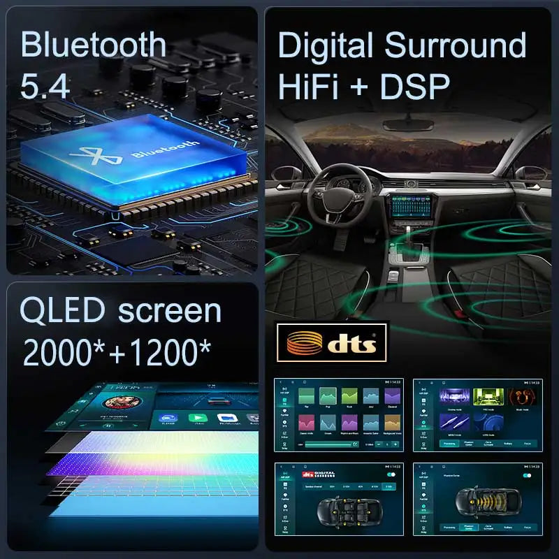 Android 16 For Hyundai H1 II 2 TQ 2007 - 2015 2K QLED Android Car Radio Multimedia Video P