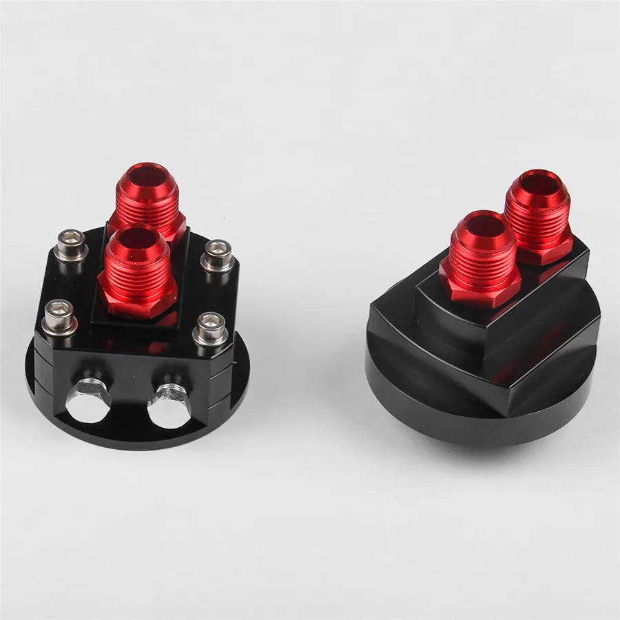 OIL FILTER SANDWICH PLATE ADAPTER Relocate Aluminum Filter Adapter Plate Kit