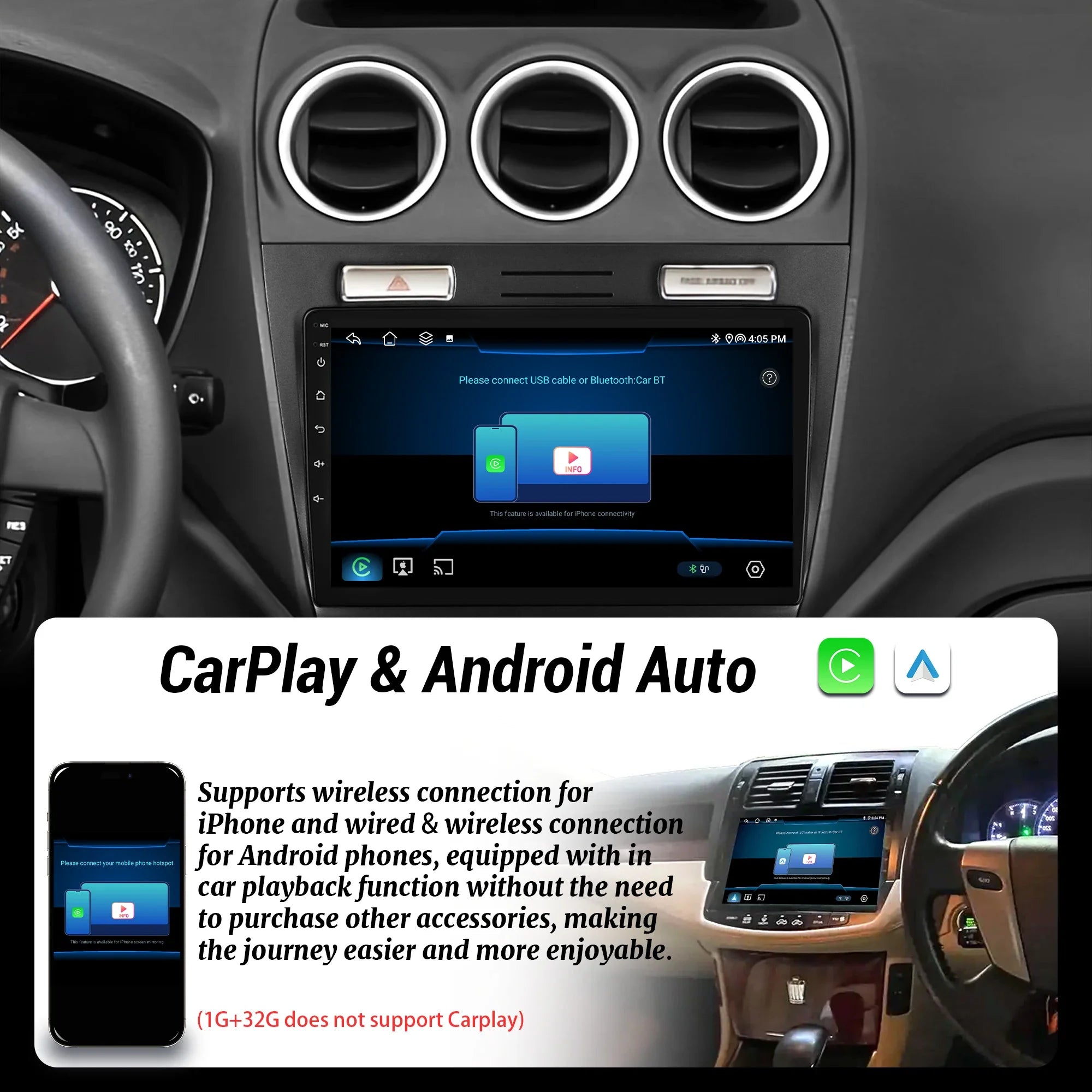 Android 14 Car Radio Multimedia For BMW E46 M3 318 320 325 330 335 1998-2006 Wireless CarP