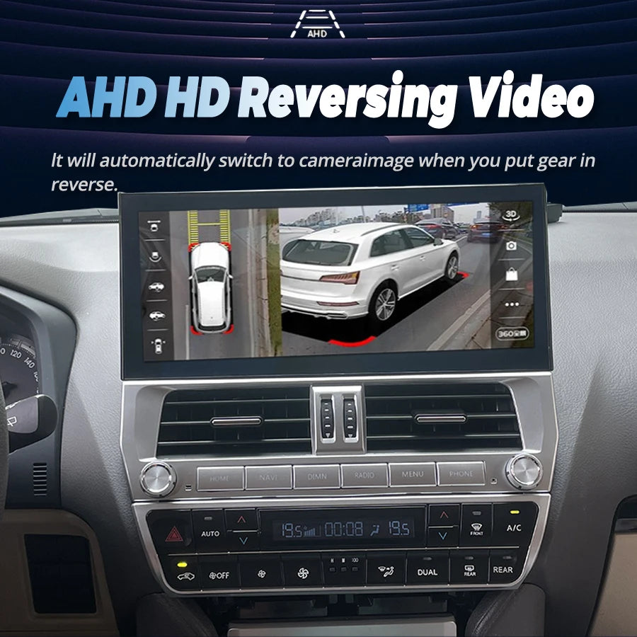 12.3" Car Radio For Toyota Land Cruiser Prado 150 2018 - 2023 Android 13 media Video Playe | AUTOKITSHOP