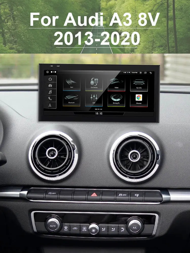 10.25INCH Touch Screen For Audi A3 8V S3 RS3 2013-2020 Android 14 Car Radio Multimedia Pla