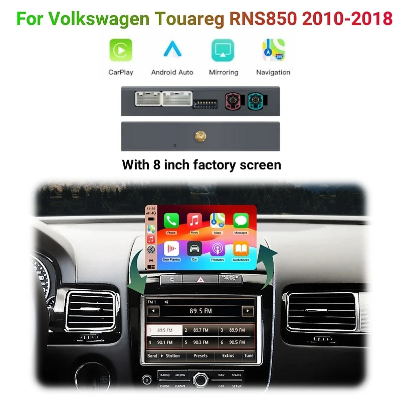 Wireless Carplay Android Auto for Volkswagen Touareg With 8-inch Screen RNS850 2011-2017 M | AUTOKITSHOP