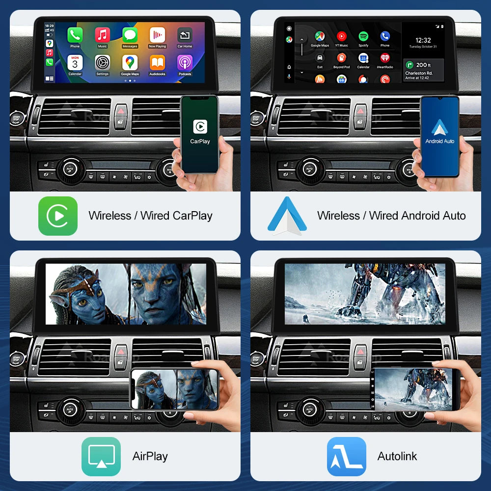 CN 1920*720 Multimedia Display For BMW X5 X6 E70 E71 2007-2013 CCC CIC Touch Screen Wirele | AUTOKITSHOP