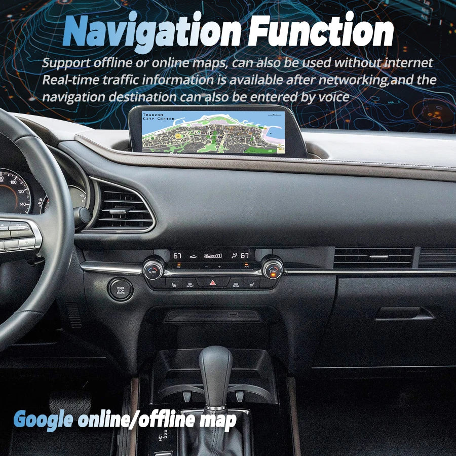 NaviRider 10.25 Inch Android 13 Head Unit For Mazda Cx-30 CX30 Mazda 3 2020-2024 Car Speak | AUTOKITSHOP