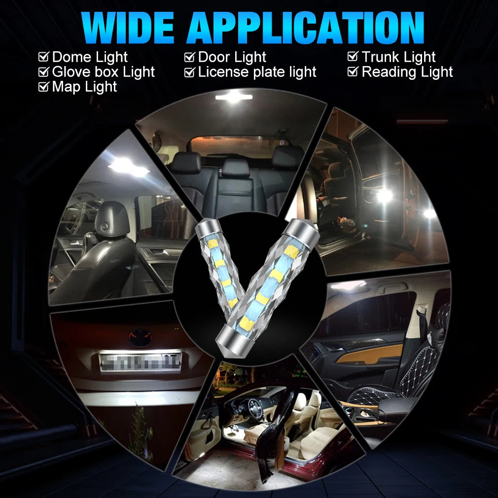 30-Piece LED Interior Light Kit for C5W - Canbus Error-Free Interior Bulbs