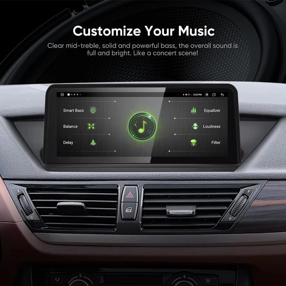 10.25INCH Android 14 For BMW X1 E84 2009-2015 No Screen CIC System Car Radio Wireless CarP