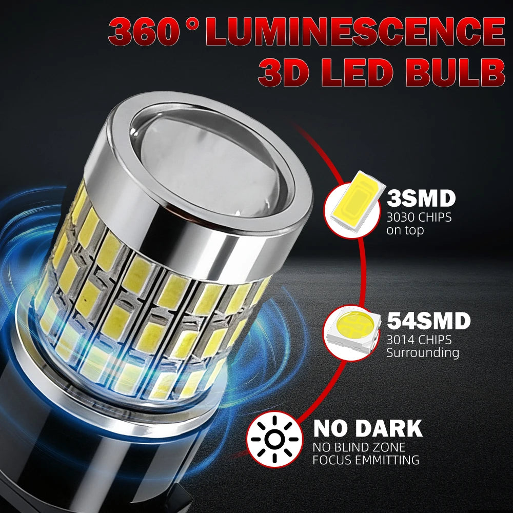 3157 Projector Lens Bulb Canbus LED Daytime Running Light Mini Size 1:1 Design For Jeep Gr